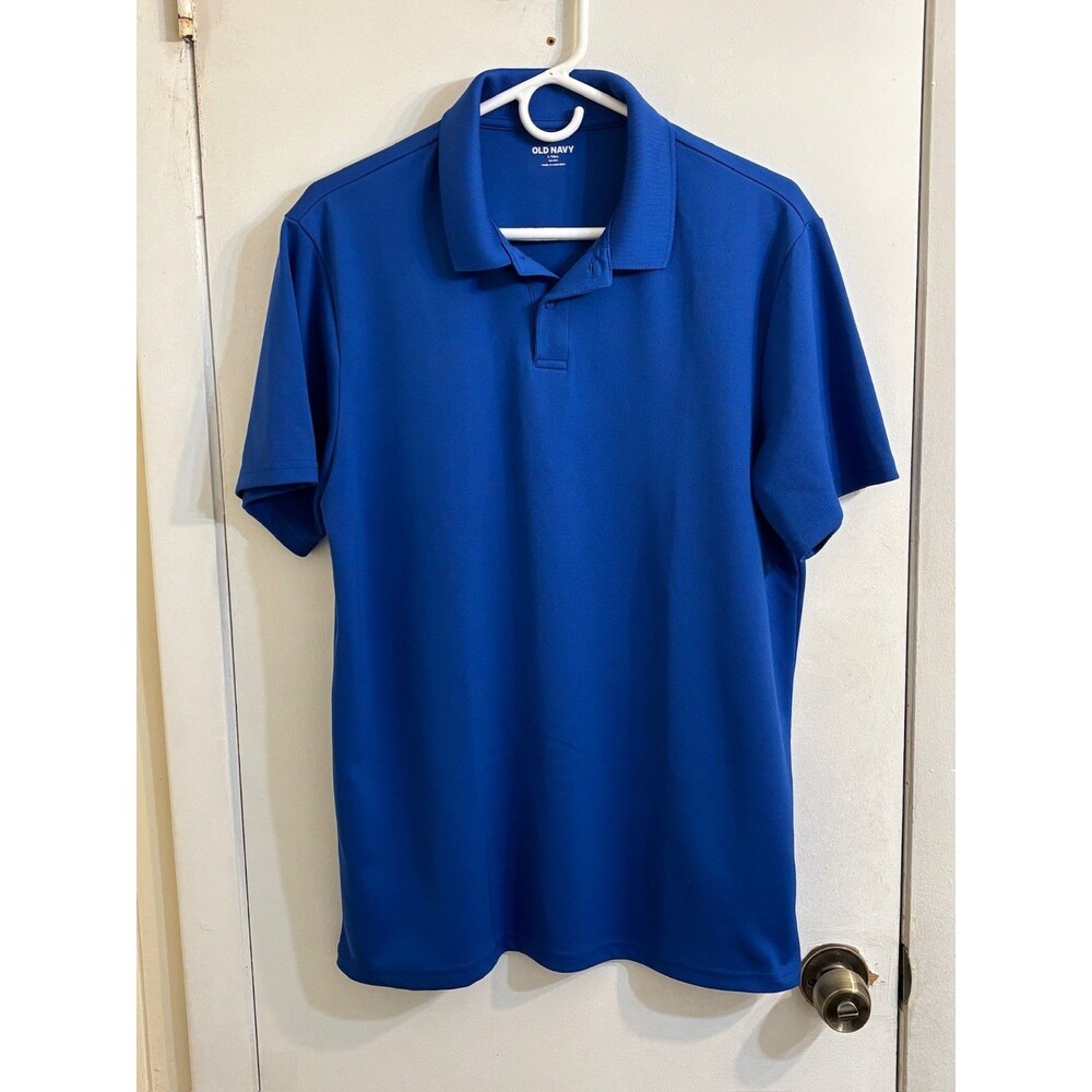 Men's Old Navy Go-Dry Polo L Tall - Blue